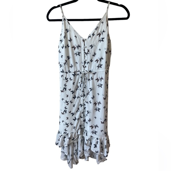 Rails Frida Butterfly Print V-Neck Belted Dress - Picture 2 of 10